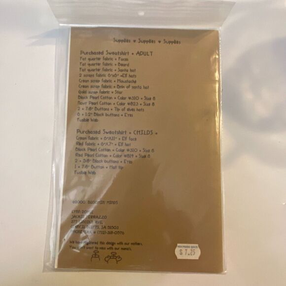 Bloomin Minds 107 Pattern Santa & Co Sweatshirt Applique Christmas Holiday Artsy - Picture 4 of 6